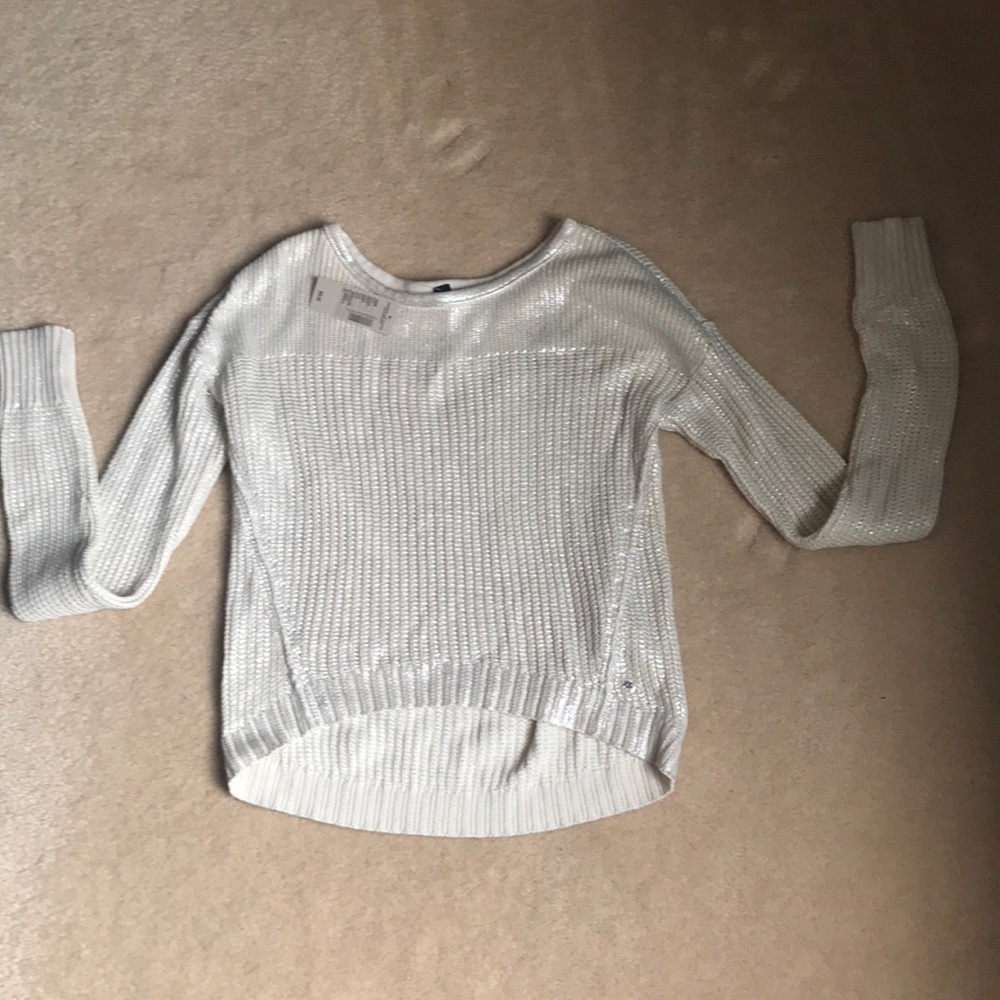 NWT American Eagle metallic sweater